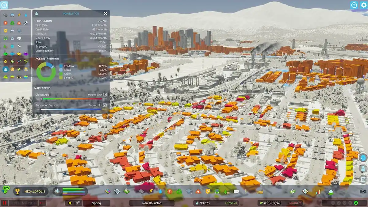 Performances des villes Skylines II
