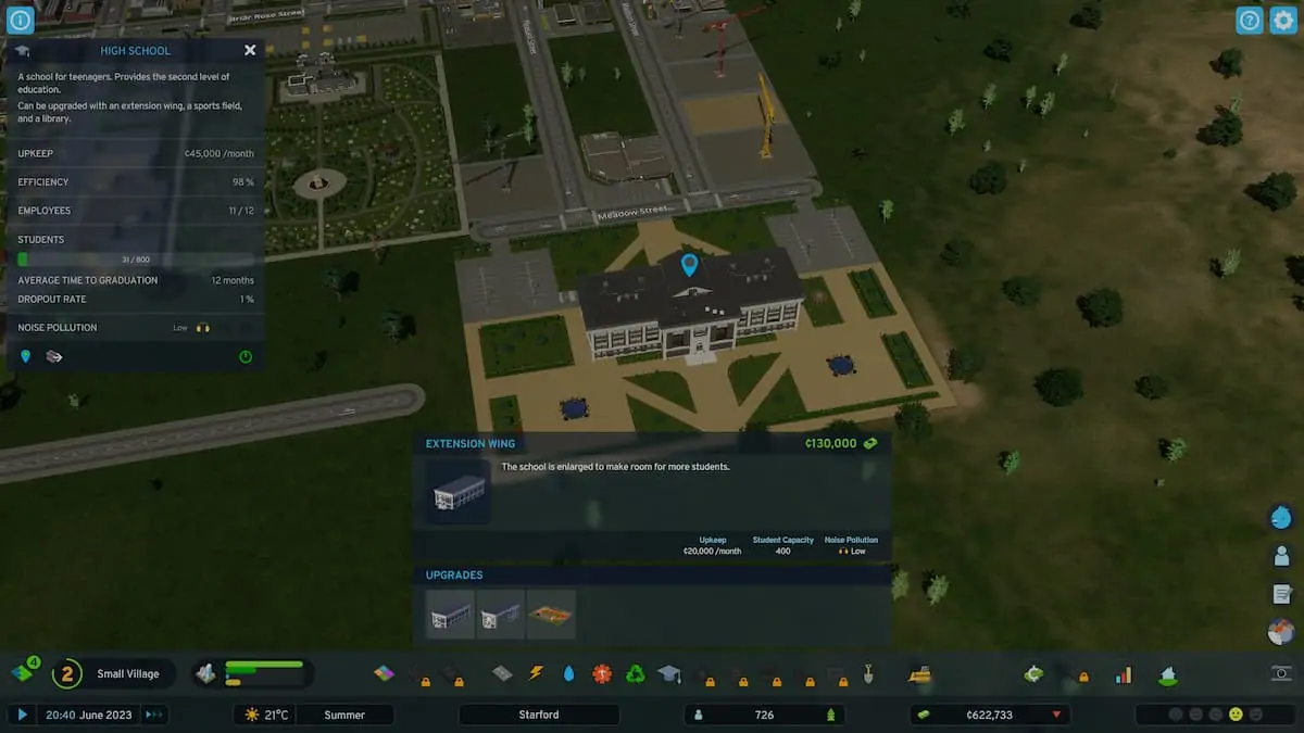 Cities Skylines II Améliore les bâtiments