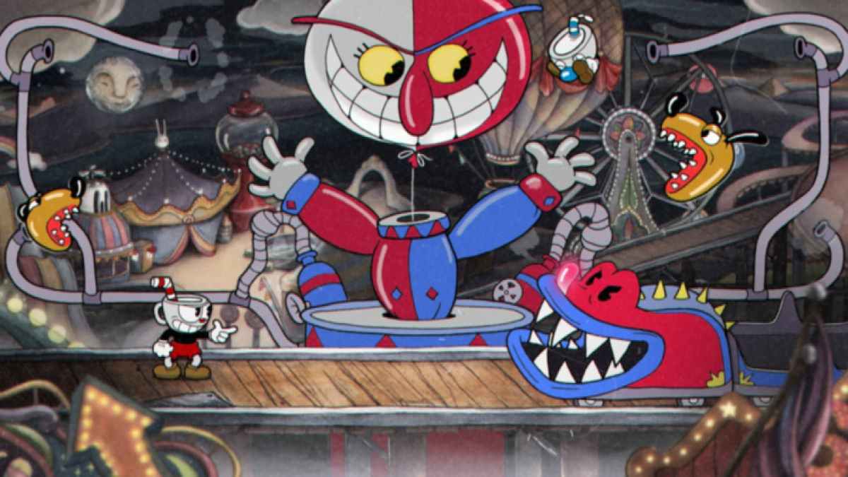 Cuphead montrant un patron