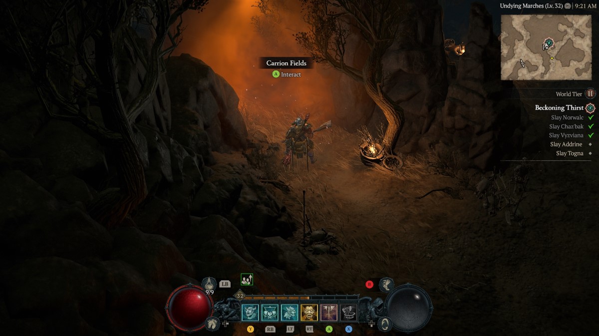 Comment terminer Beckoning Thirst dans Diablo 4 Saison 2 Carrion Fields