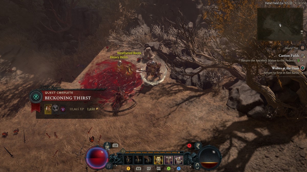 Comment terminer Beckoning Thirst dans Diablo 4 Saison 2 Récompenses 1