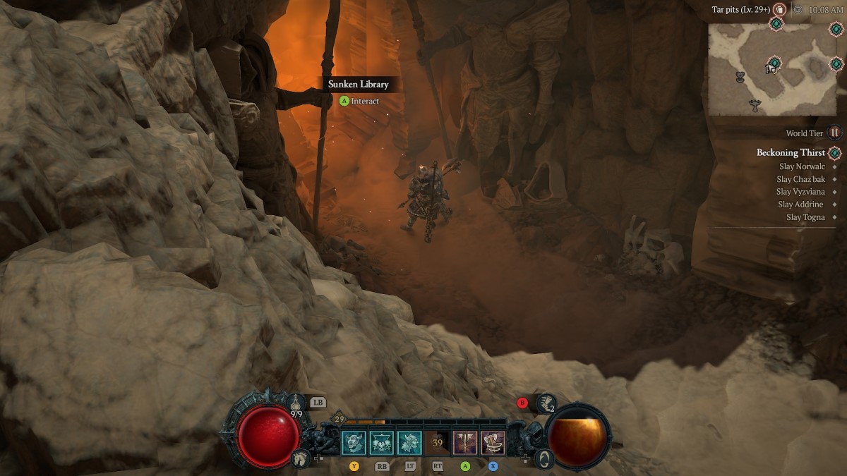 Comment terminer Beckoning Thirst dans la bibliothèque engloutie de Diablo 4 Saison 2
