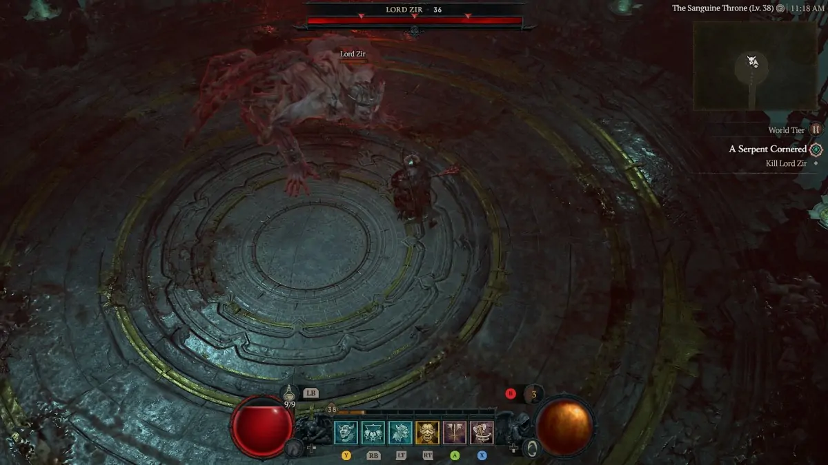 Comment terminer un serpent acculé et vaincre Lord Zir dans Diablo 4 Saison 2 Boss 1