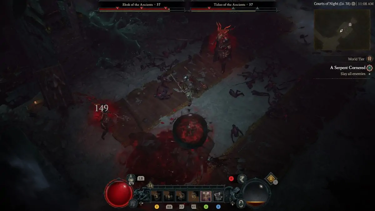 Comment terminer un serpent acculé et vaincre Lord Zir dans Diablo 4 Saison 2 Mini Boss 1