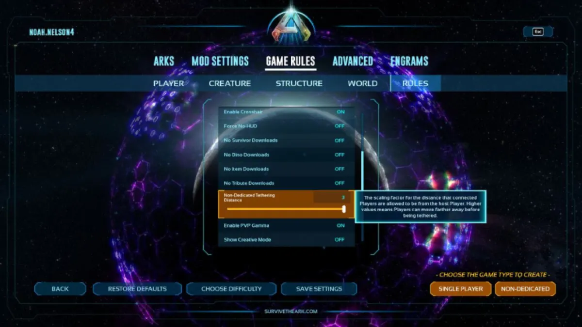 Comment augmenter la distance d'attache dans Ark Survival Ascended