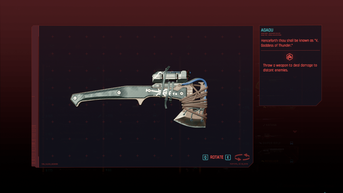 Toutes les armes emblématiques de Cyberpunk 2077 : Phantom Liberty et où les trouver