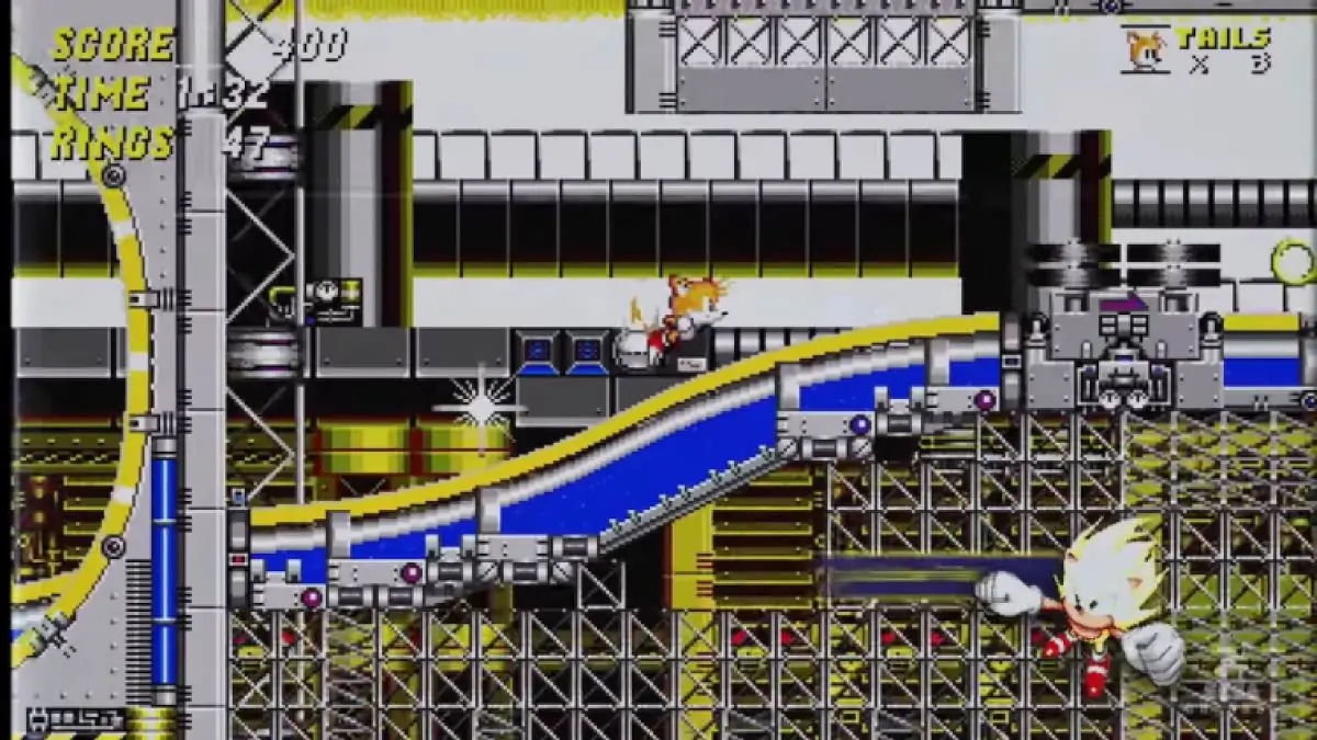 Sonic The Hedgehog 2 : Super Near Tails qui court à droite