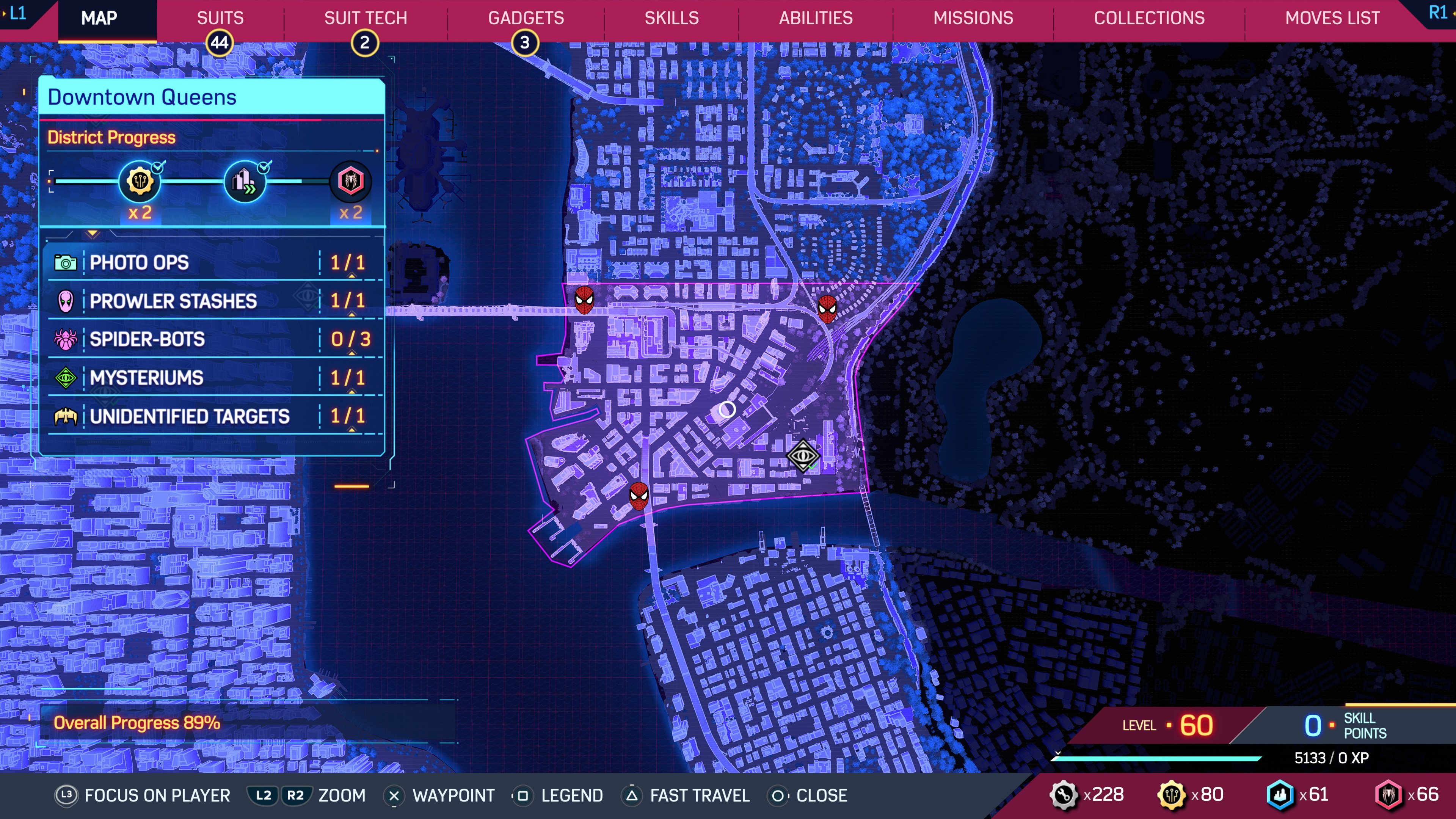 Spider-Man 2 : Downtown Queens - Emplacements Spider-Bot