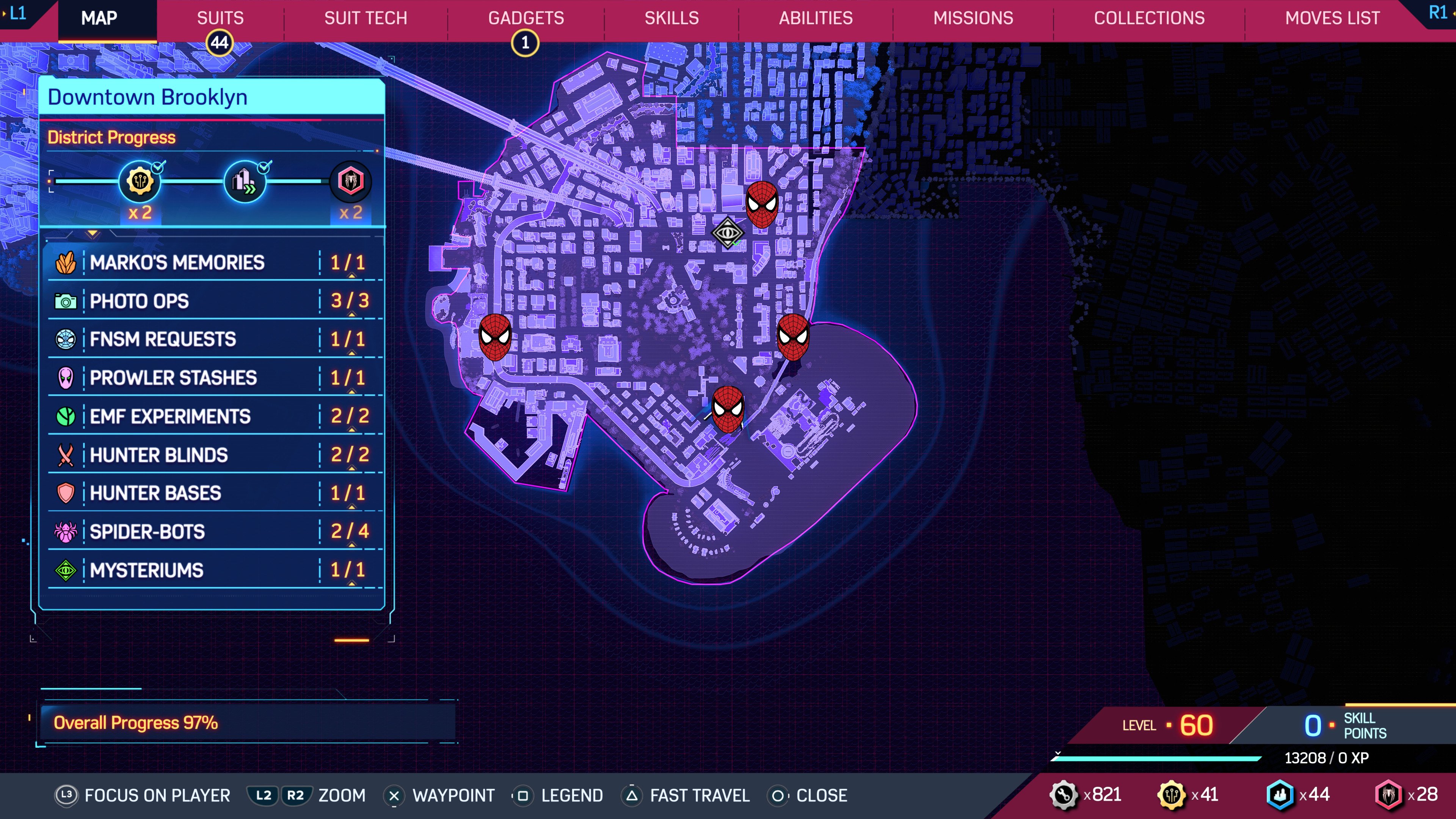 Spider-Man 2 - Emplacements des Spider-Bots dans le centre-ville de Brooklyn