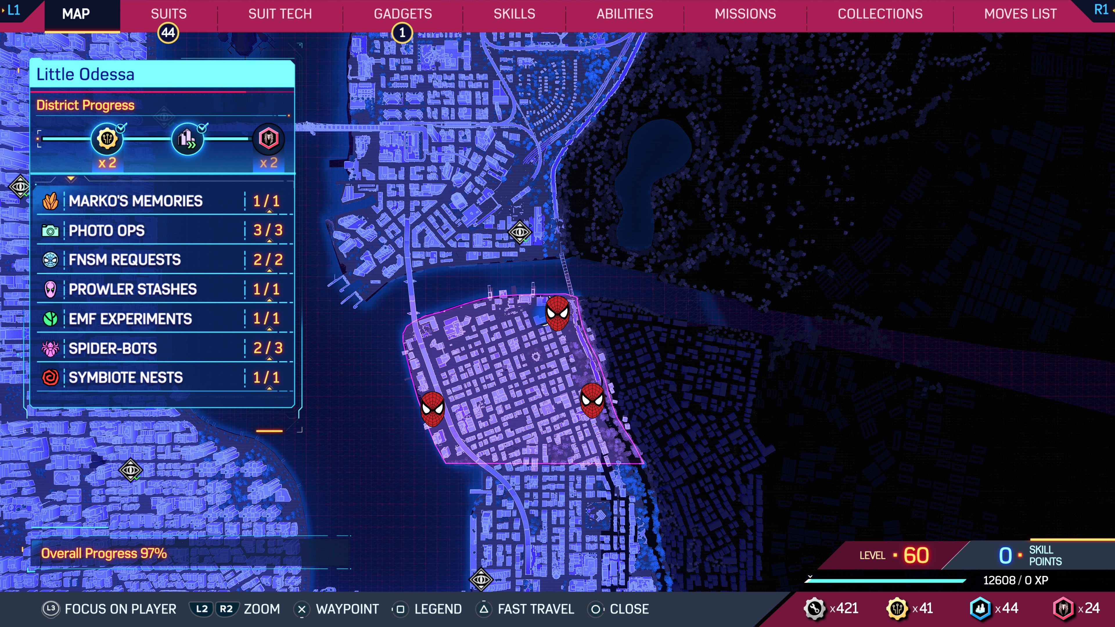 Spider-Man 2 : Little Odessa - Emplacements des Spider-Bot