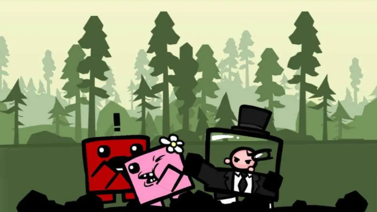 La petite amie de Super Meat Boy se fait frapper par un méchant