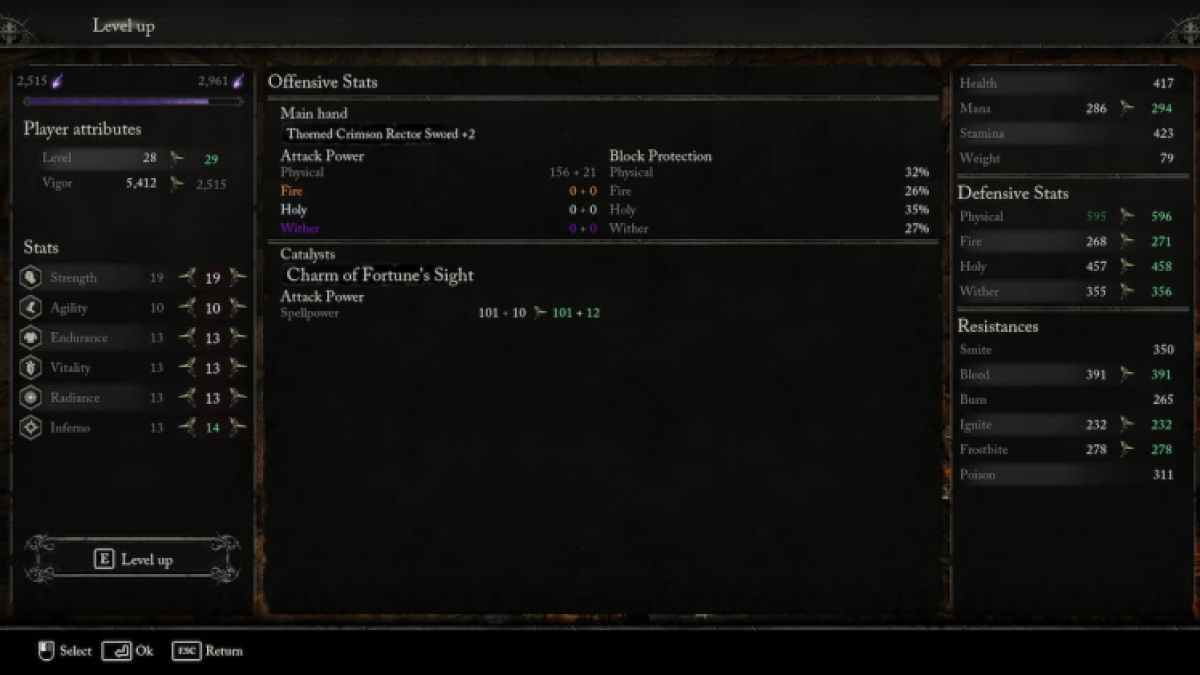 Améliorer Inferno dans Lords Of The Fallen