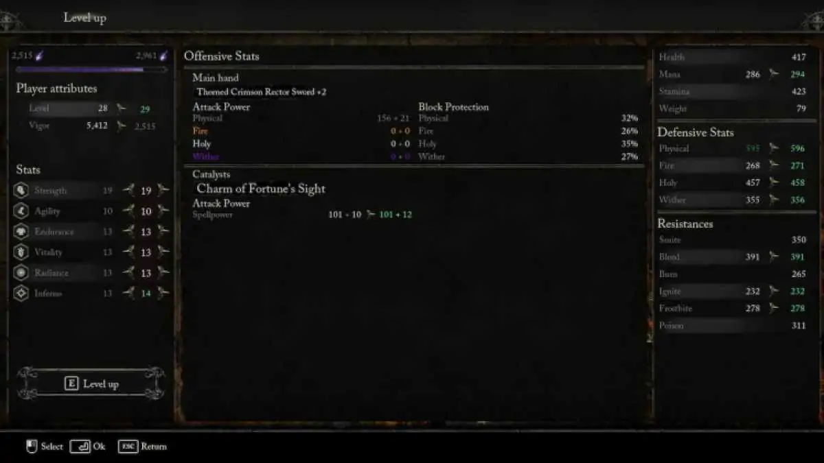 Améliorer Inferno dans Lords Of The Fallen