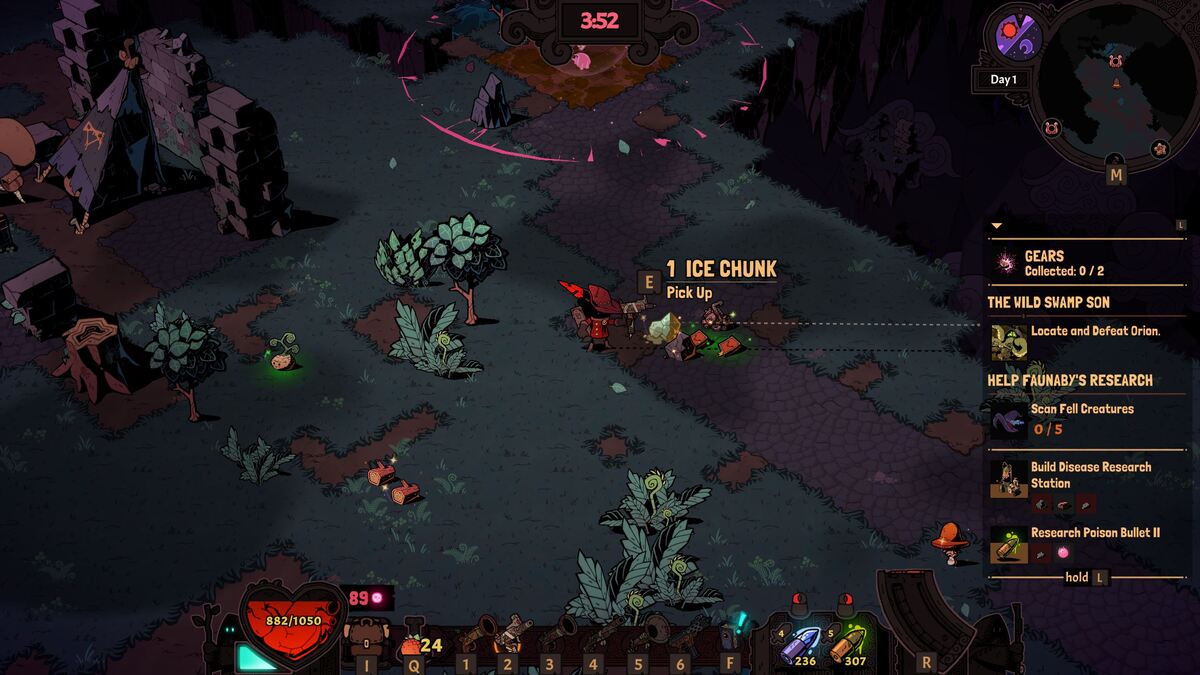 Wizard with a Gun - Où trouver des morceaux de glace