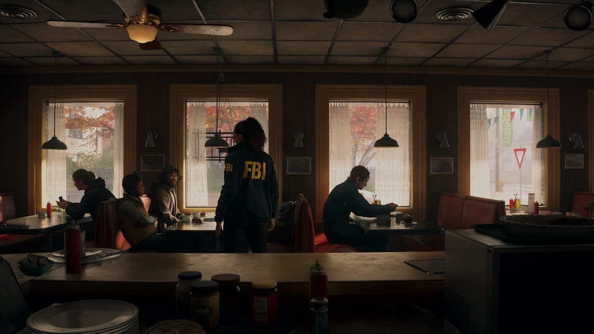 Alan Wake 2 Saga parlant à deux personnages