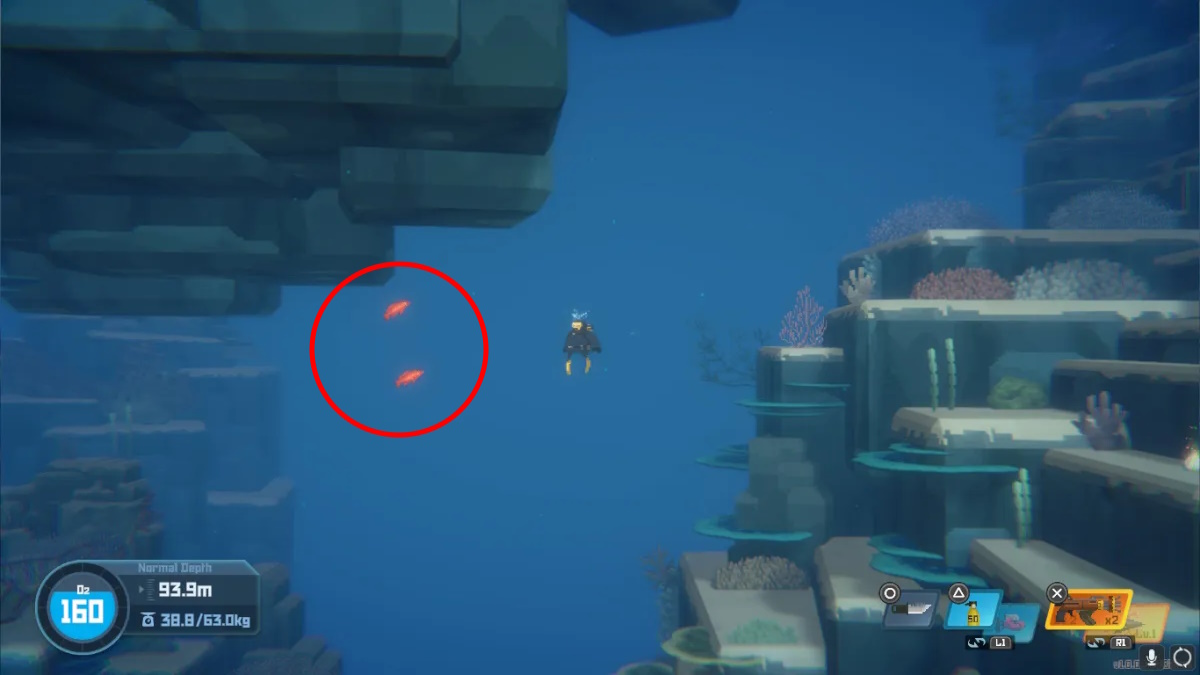 Où trouver la truite corail dans Dave le plongeur