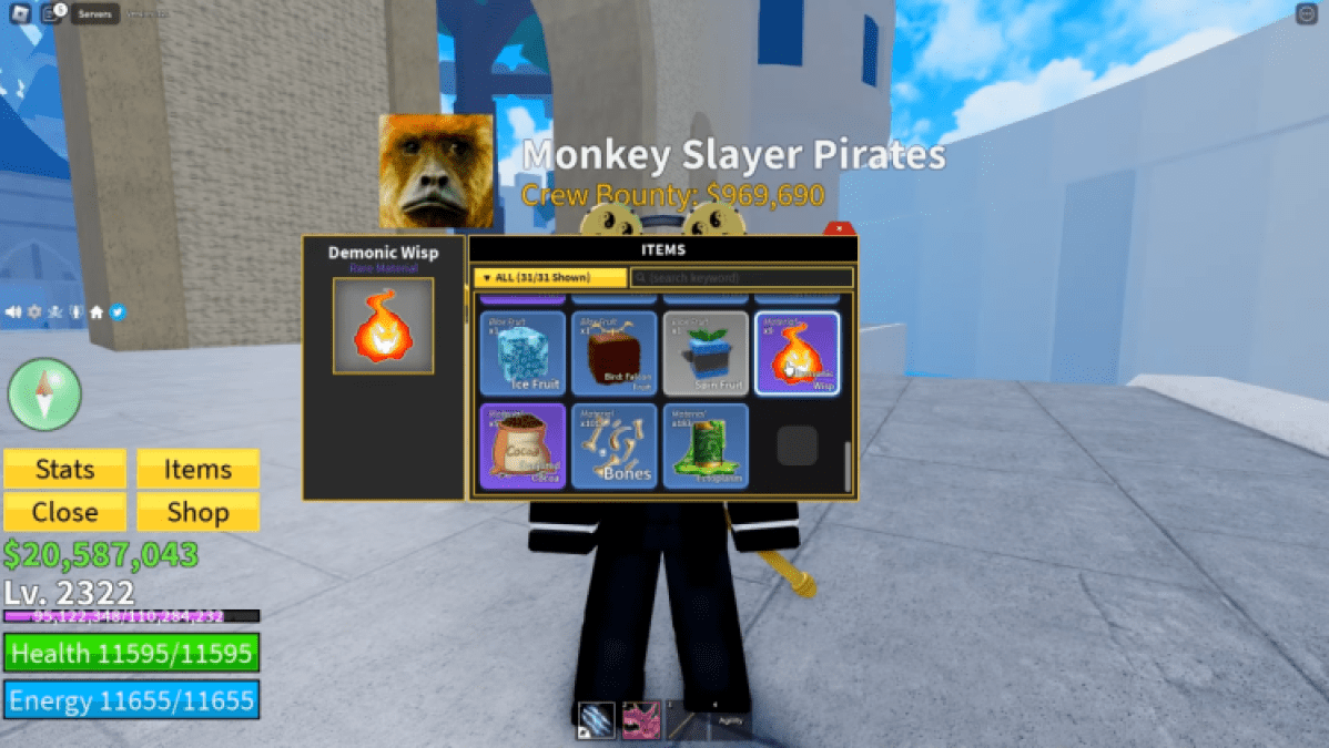 Fruits démoniaques Wisp Blox