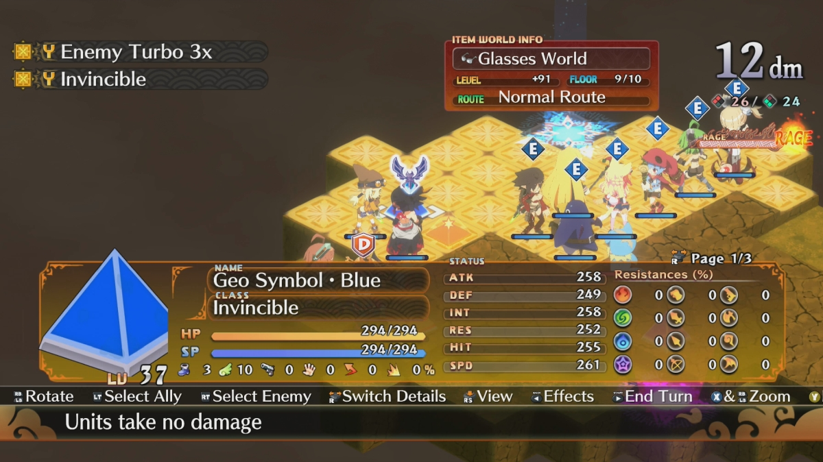 Disgaea 7 Maîtrise des armes Symbole géo invincible