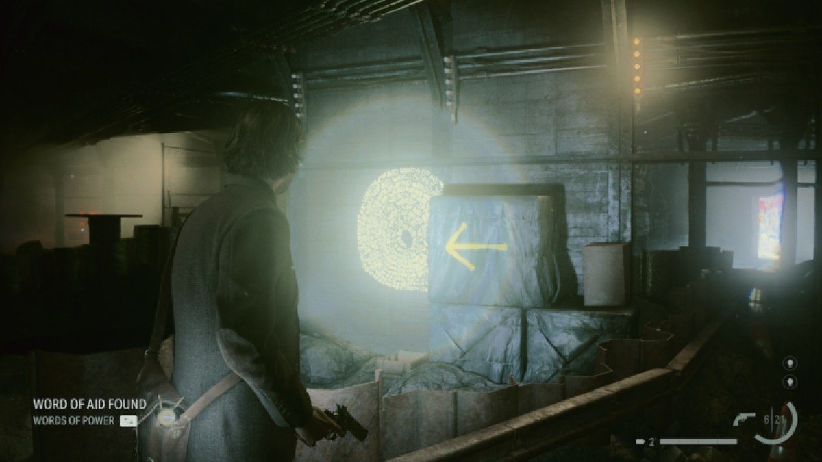 Comment trouver des mots de pouvoir dans Alan Wake 2 Arrow
