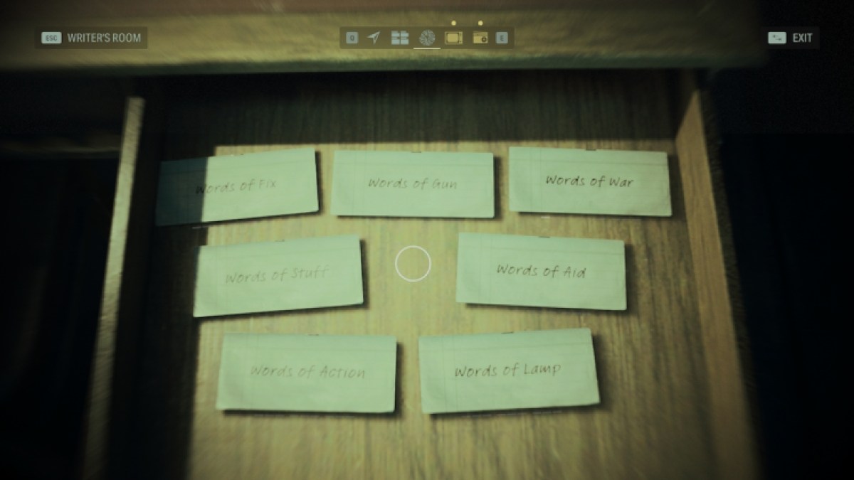 Comment trouver des mots de pouvoir dans la salle des écrivains d'Alan Wake 2