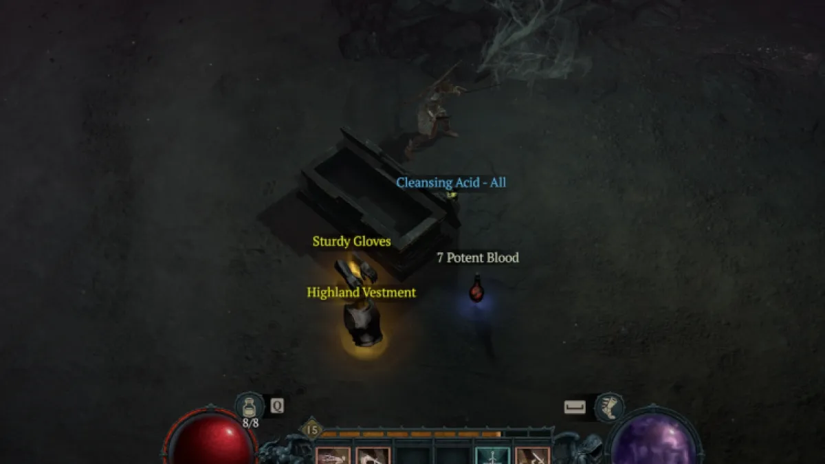Comment obtenir les caches Cleansing Acid Diablo 4 Saison 2