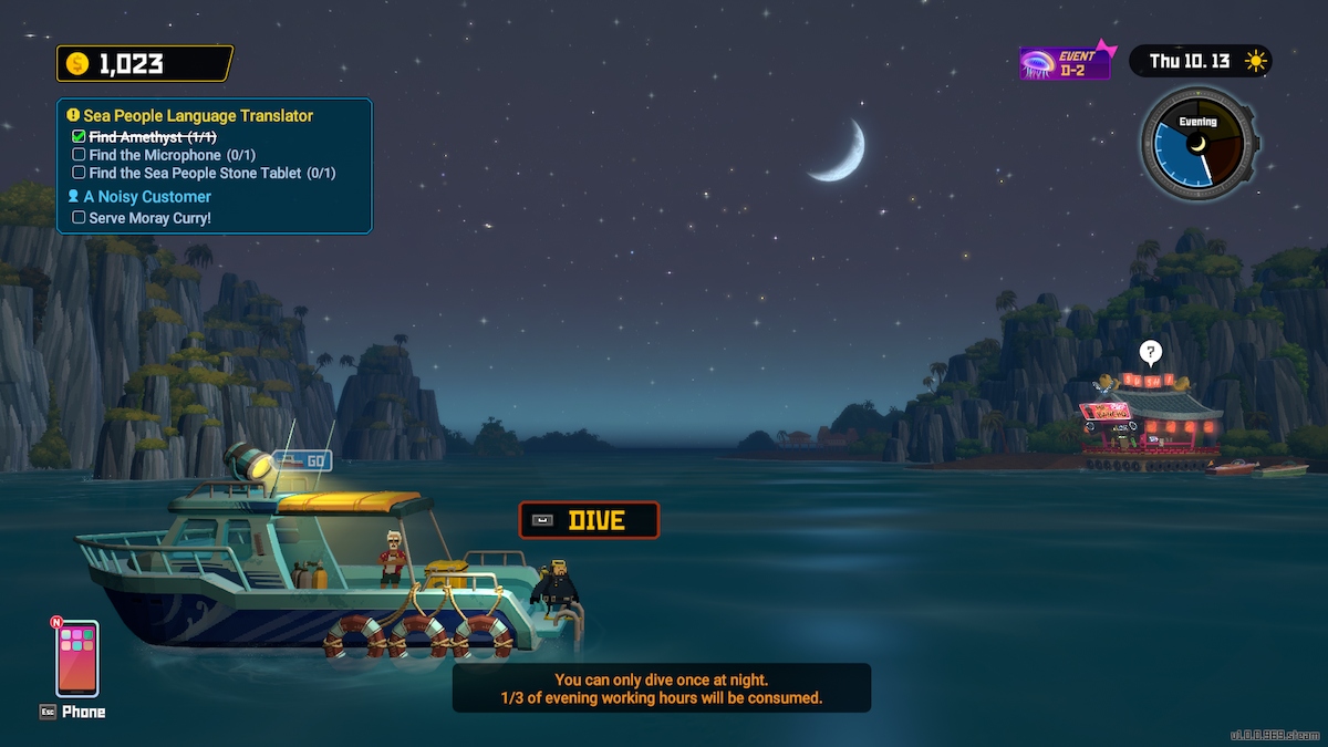 Comment faire de la plongée de nuit sur le bateau Dave The Diver