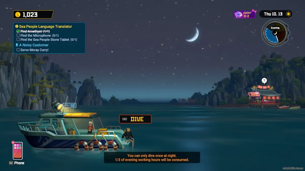 Comment faire de la plongée de nuit sur le bateau Dave The Diver