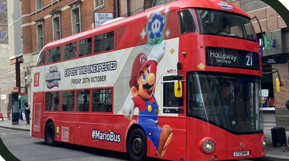 Nintendo offre des prix si vous repérez les bus londoniens sur le thème de Mario