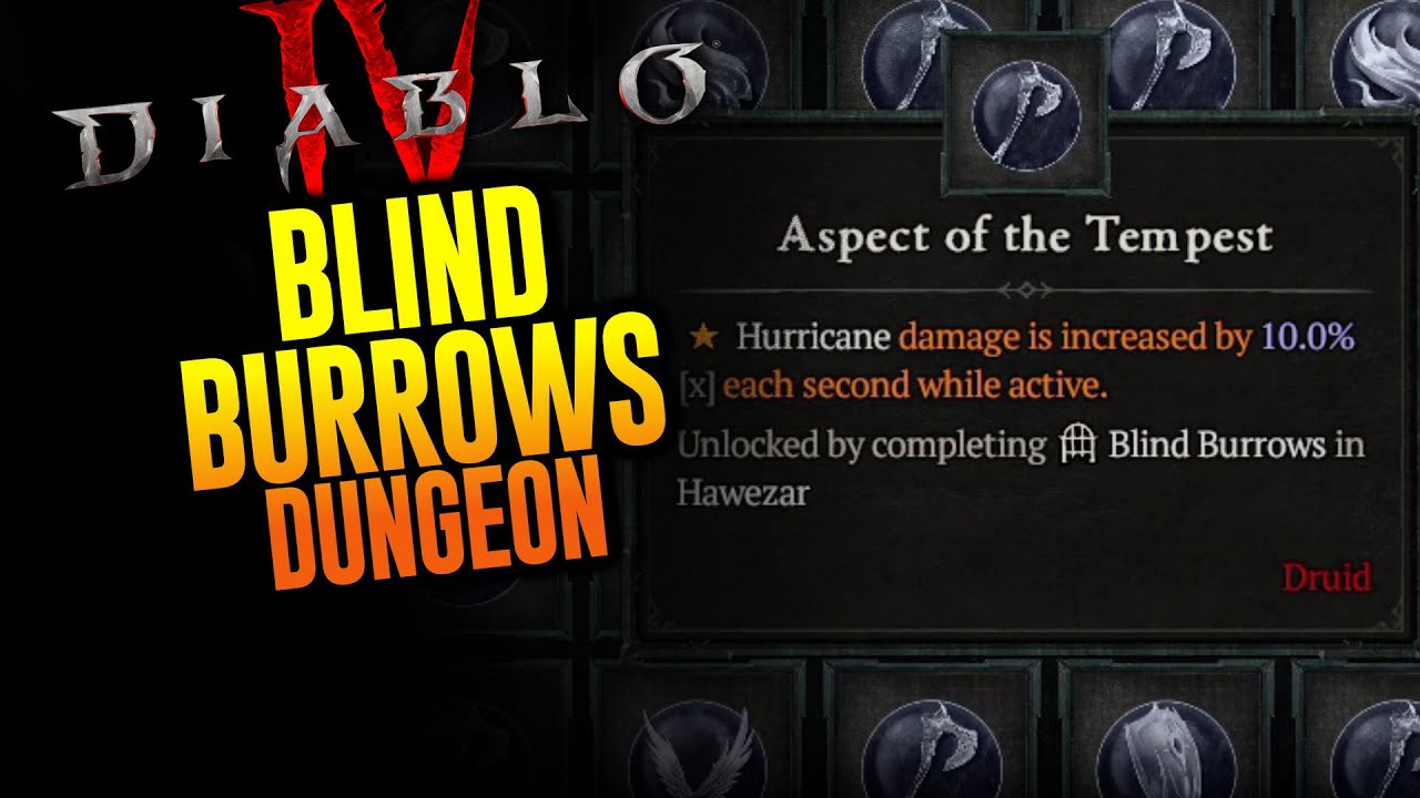 Diablo 4 : Le donjon Blind Burrows