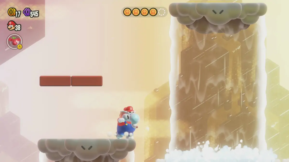 Super Mario Bros. Wonder : Où trouver tous les Tokens Merveilleux dans le niveau de recherche de Shining Falls ?