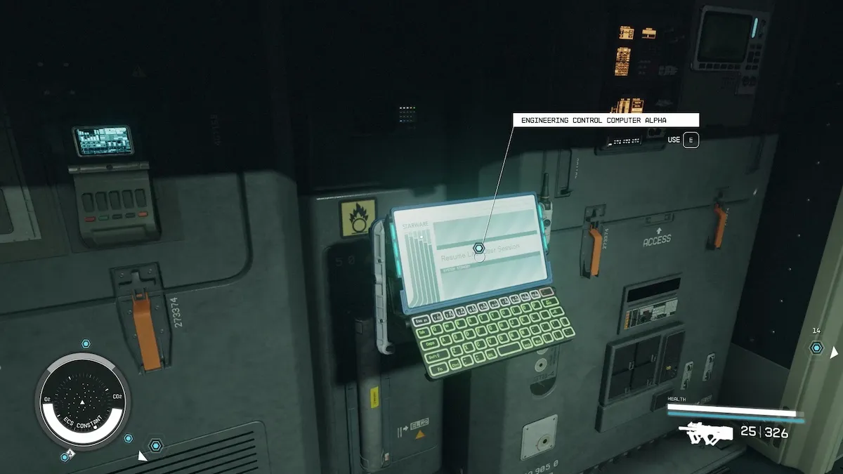 Starfield Comment préparer le navire pour Grav Drive dans l'ordinateur de quête du premier contact