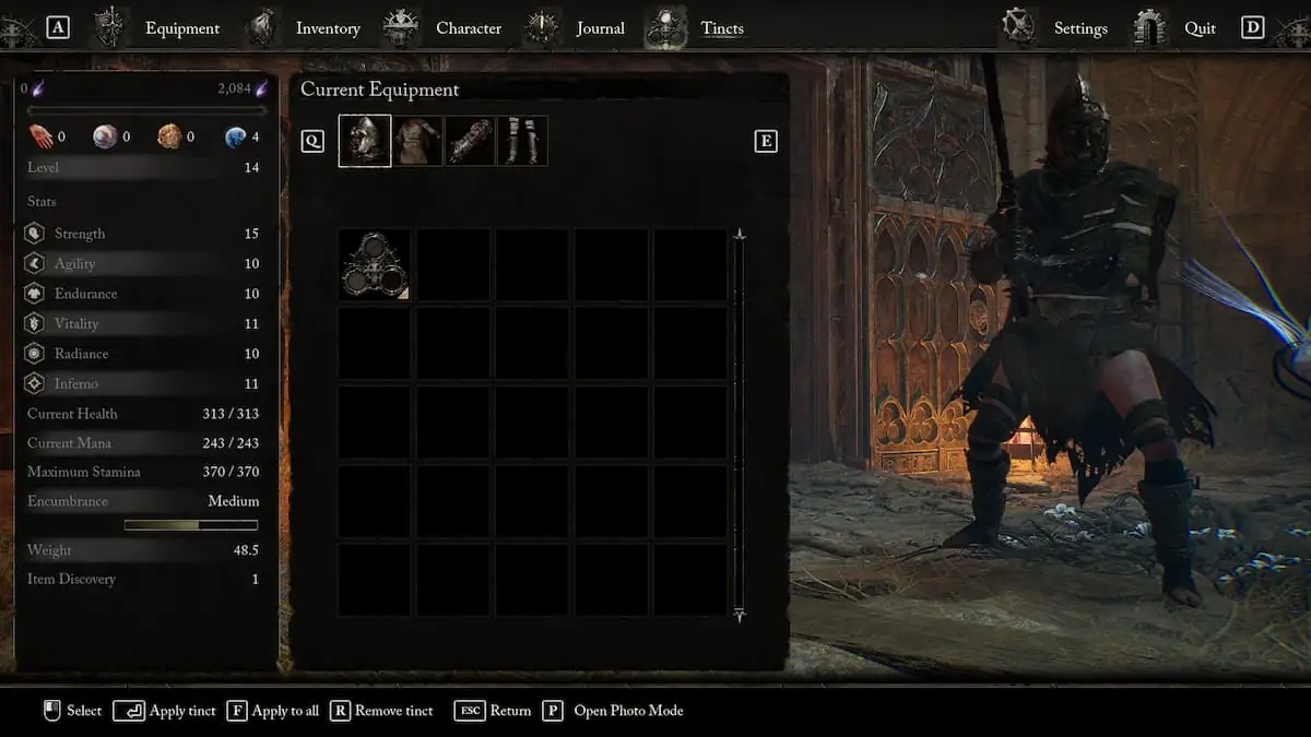 Teintes dans Lords Of The Fallen
