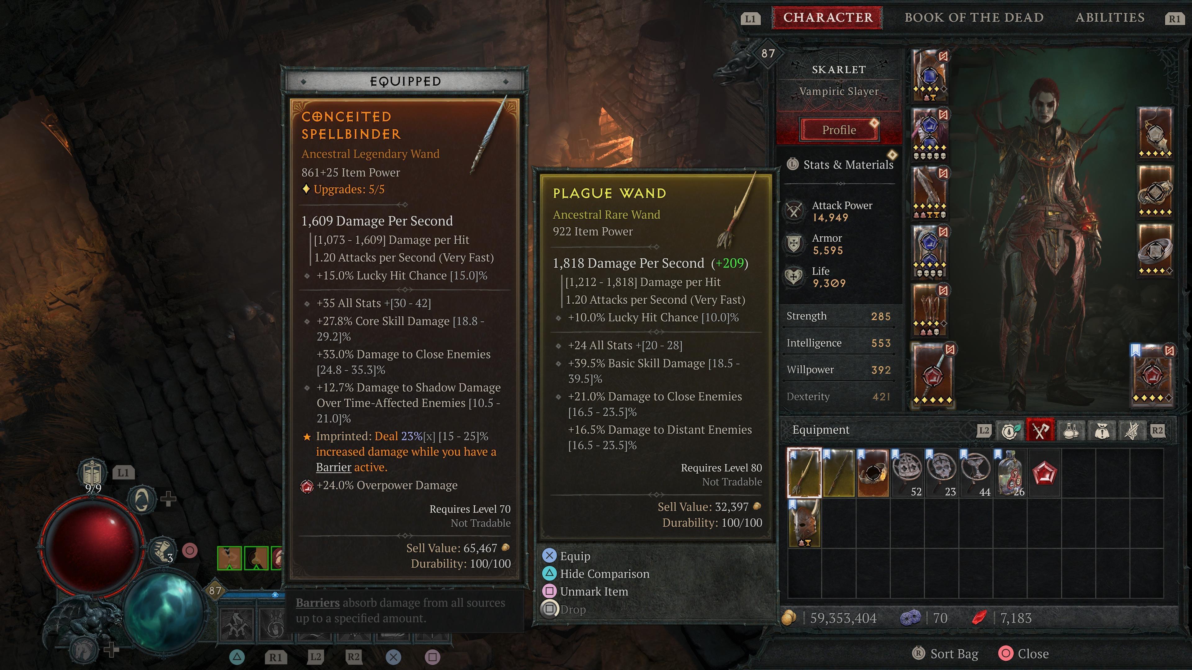 Diablo 4 : Parangon du Sorcier