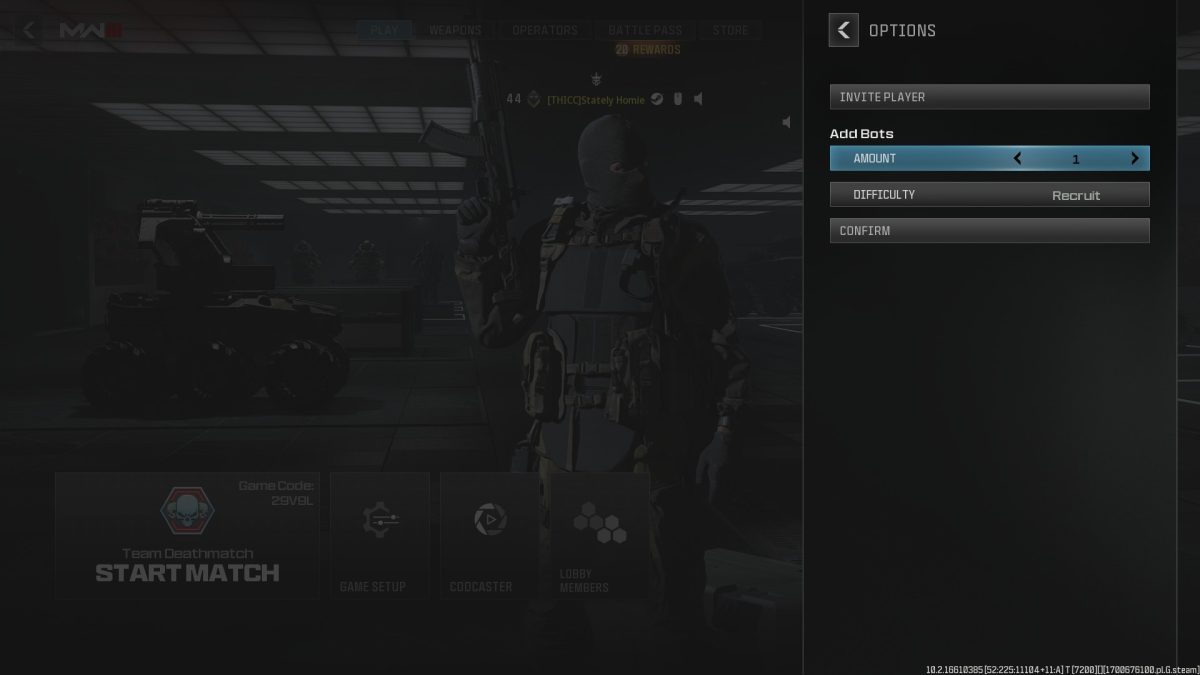 Modern Warfare 3 (2023) : Comment jouer contre des bots