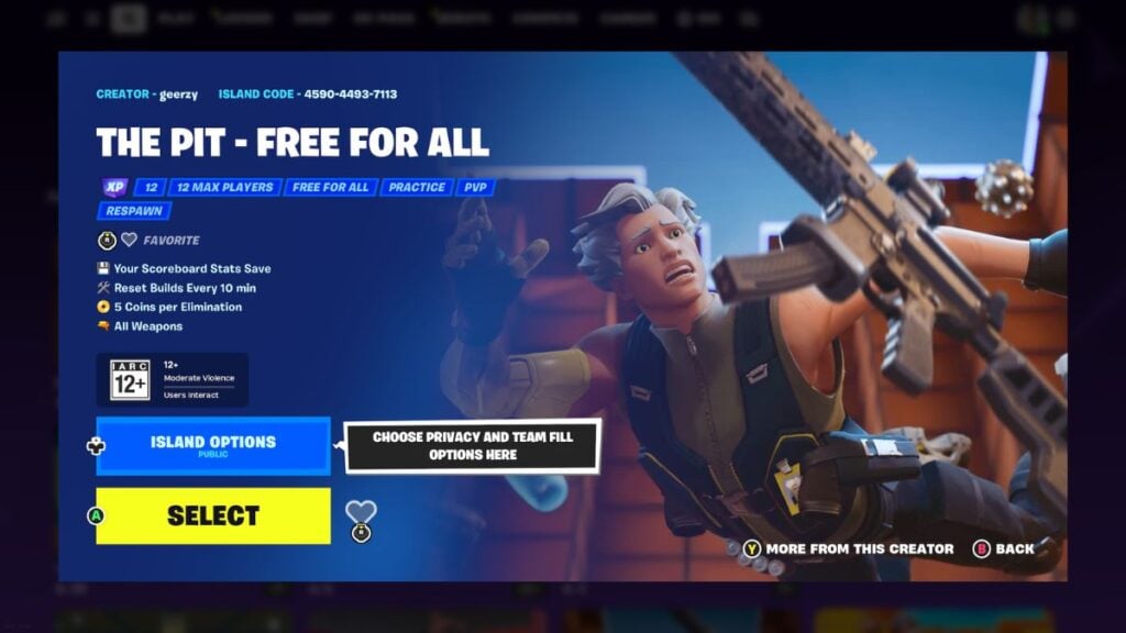 Carte Fortnite La Fosse Gratuite Pour Tous 