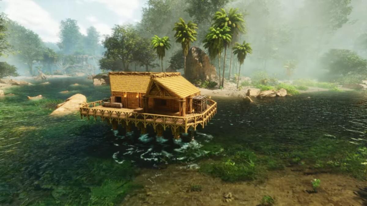Meilleure base de maison du lac ascensionnée par Ark Survival