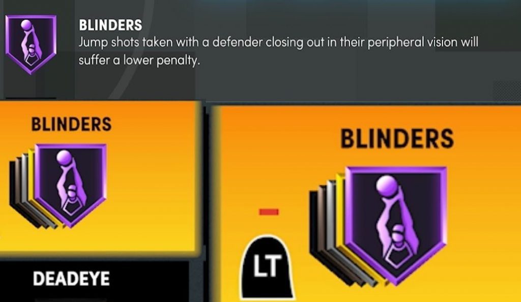 Insigne des oeillères NBA 2k23