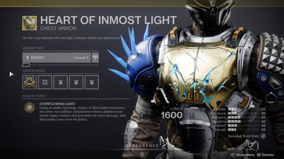 Destiny 2 Arc Titan Build Exotique 1