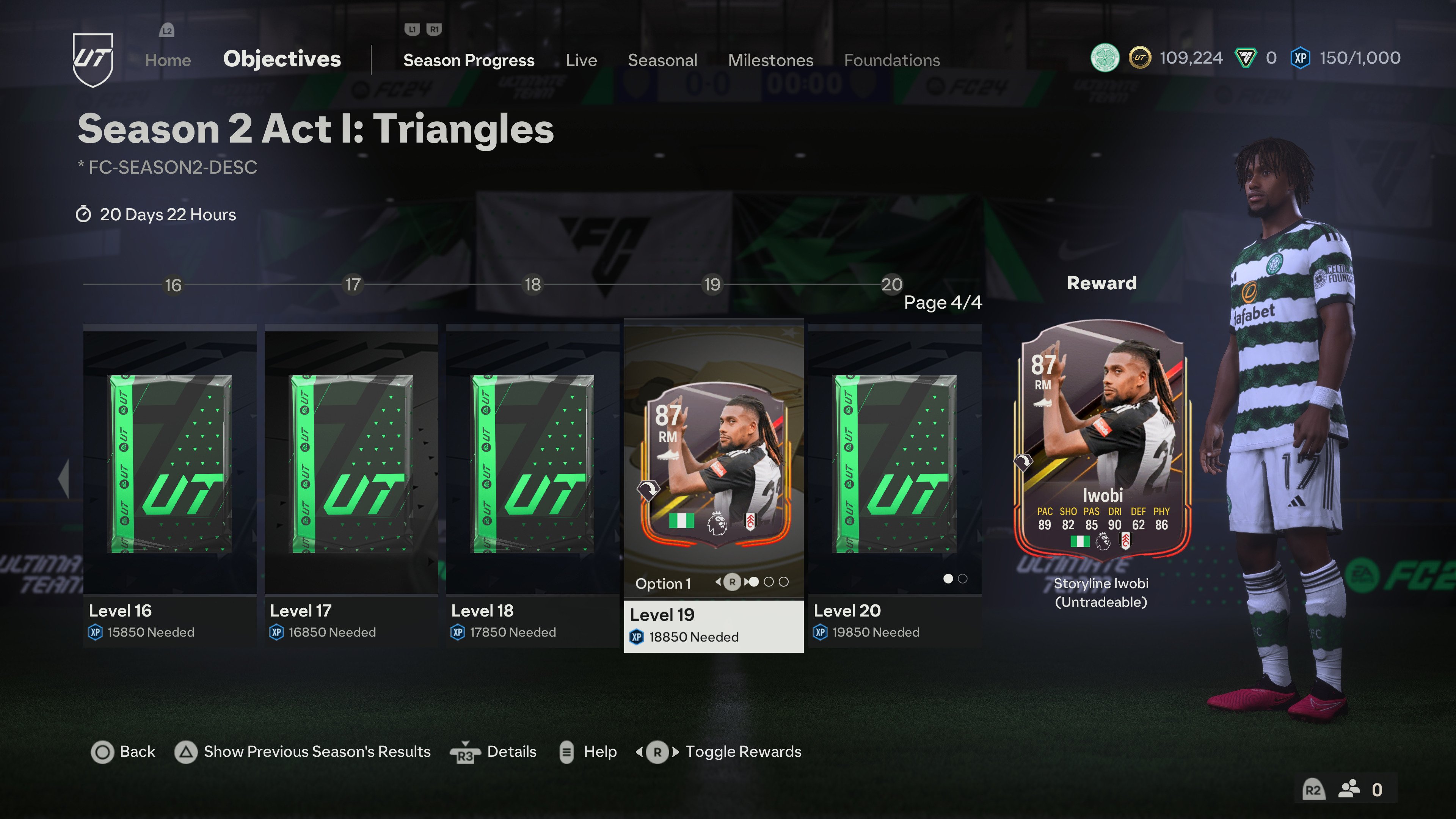 EA FC 24 Ultimate Team Saison 2 Acte 1 : Récompenses des Triangles