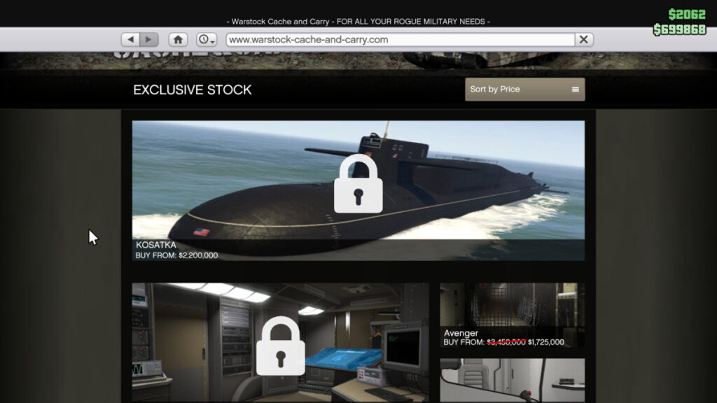 Sous-marin GTA Online