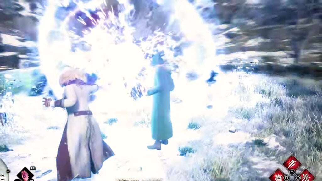 Le joueur lance Bombarda, l'un des meilleurs sorts du monde. Hogwarts Legacy