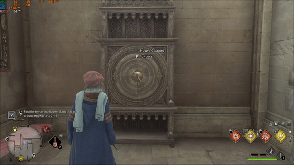 Une armoire à clés dans le RPG Harry Potter de Warner Bros. Games