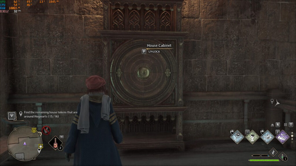 Le 16ème cabinet dans Warner Bros. Games Harry Potter RPG