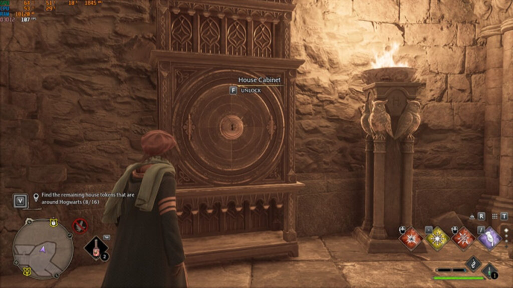 Une armoire à clés dans le RPG Harry Potter de Warner Bros. Games