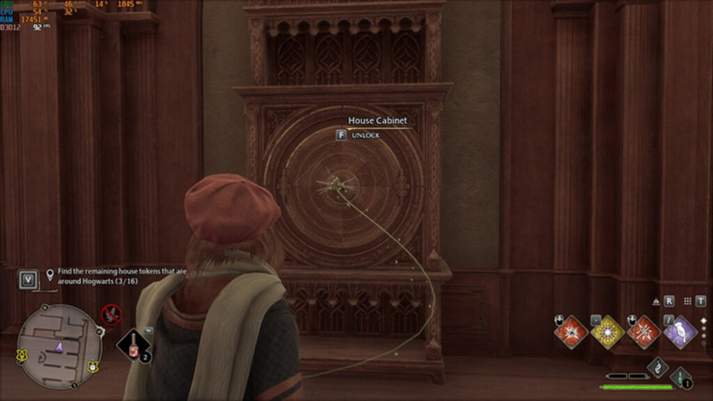 La quatrième armoire à clés de Hogwarts Legacy