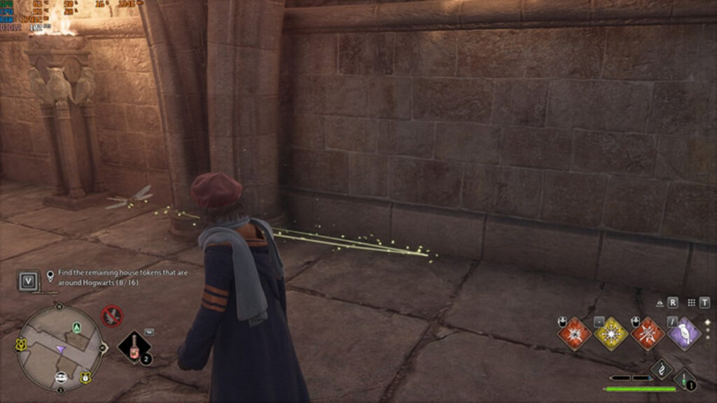 Un couloir dans Hogwarts Legacy