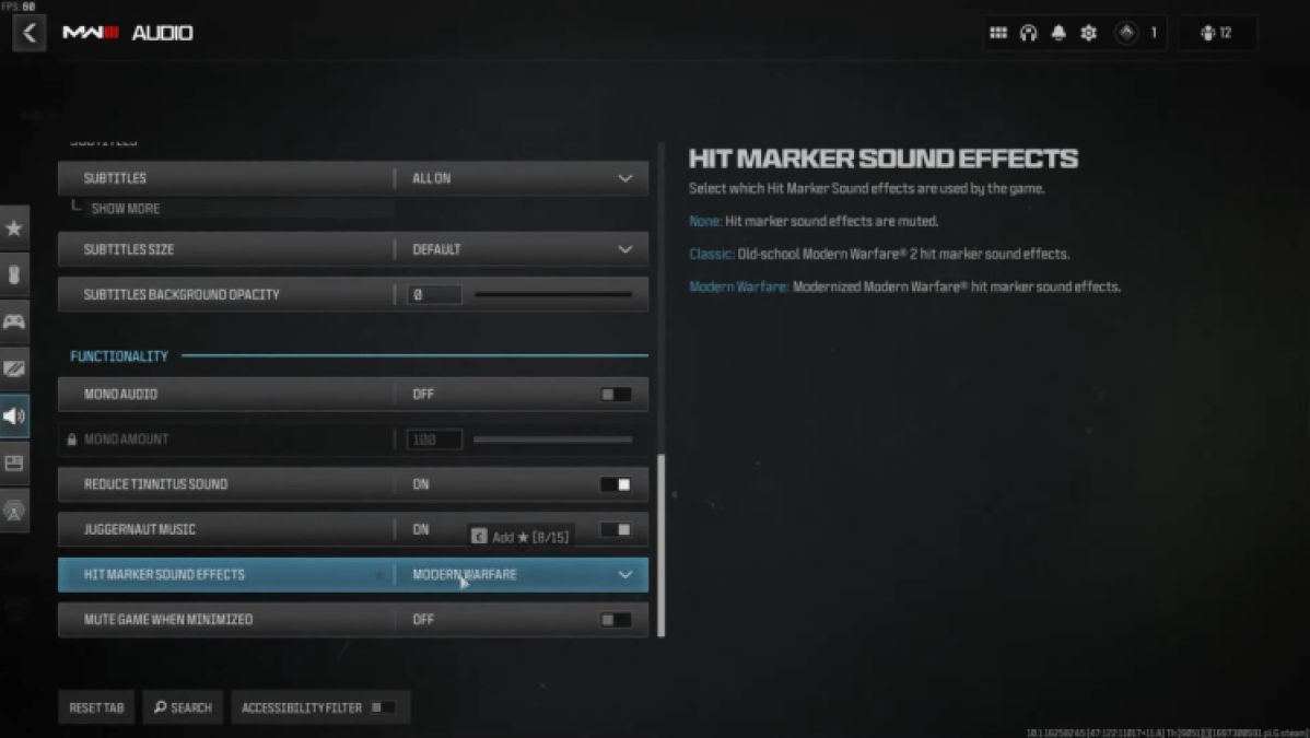 Comment activer les sons classiques des hitmarkers dans Modern Warfare 3