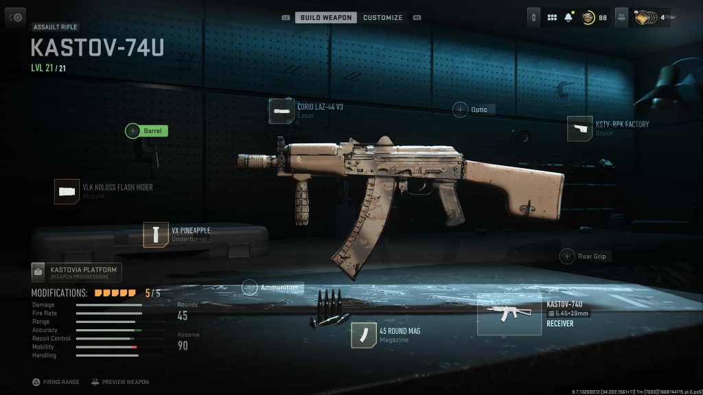 Kastov 74U Gunsmith