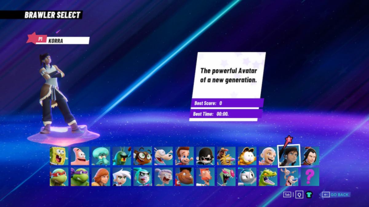 Korra Nickelodeon All Star Brawl 2