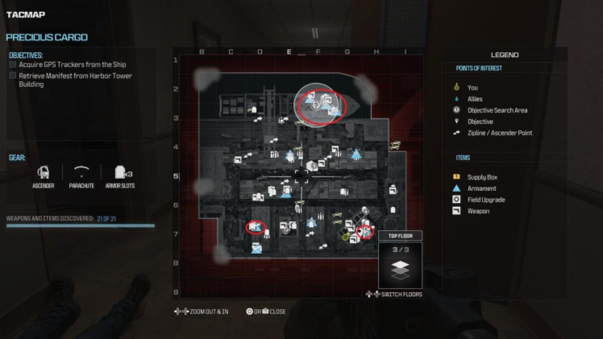 Modern Warfare 3 Precious Cargo Tous les emplacements d’armements